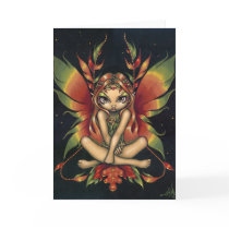 "Autumn Night Fairy" Greeting Card