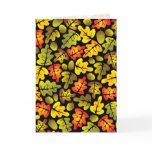 autumn oak leaves cards