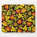 autumn oak leaves mousepads