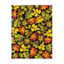 autumn oak leaves post cards