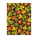 autumn oak leaves postcards