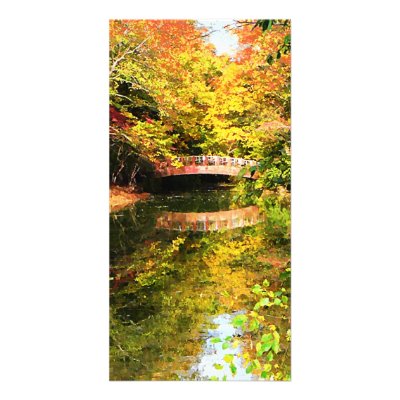 Autumn Park With Bridge by SusanSavad