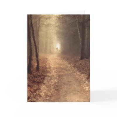 Autumn Path Greeting Cards by Tsalagi56