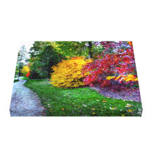 AUTUMN PATH - Wrapped Canvas Canvas Prints