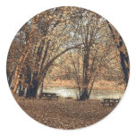 Autumn Picnic Round Stickers