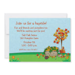 Autumn Pumpkin Cart invitations