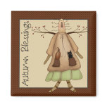 Autumn Pumpkins · Angel with Pumpkin & Cat magnets