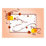 Autumn pumpkins - Gifttag business cards