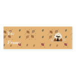 autumn pumpkins sheep business card