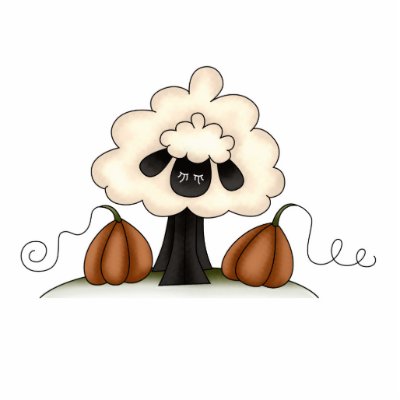 autumn pumpkins sheep photo cut out by doonidesigns