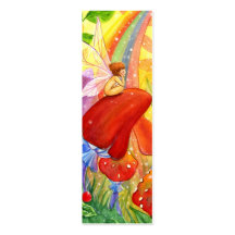 Autumn Rainbow Bookmark Business Card Template