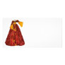 Autumn Red Gown Photo Card Template