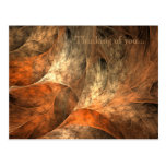Autumn Riches Fractal Art Postcard