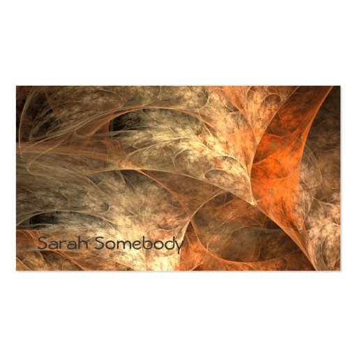 Autumn Riches Fractal Art profile Card Business Cards