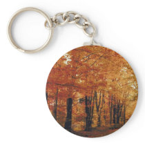 Autumn Road Keychain