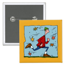 autumn runner (guy) button