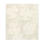 Autumn Scene Foliage Fall Leaves in Tan Memo Pads