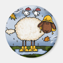 autumn sheep magnet