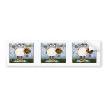 autumn sheep scrapbook sticker bumper sticker