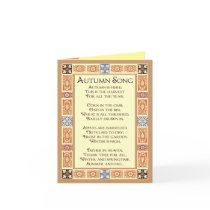 Autumn Song Thanksgiving Greeting Card