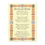 Autumn Song Thanksgiving Poem Postcard