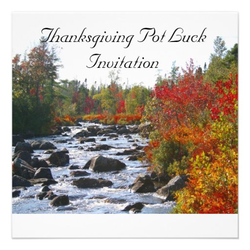 Autumn Splendour / Thanksgiving Personalised Announcement