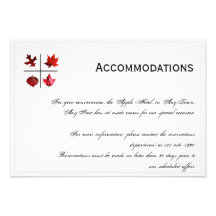 Autumn Square - Fall Leaf Deign Wedding Announcements