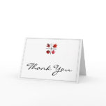 Autumn Square - Fall Leaf design in Red Orange Card