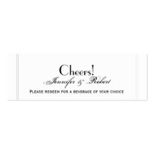 Autumn Square Fall Leaf Wedding Drink Ticket Business Card