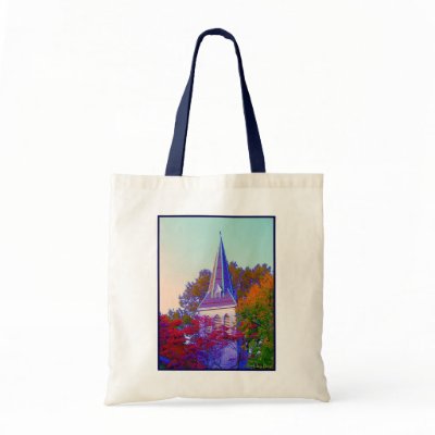 'Autumn Steeple' Budget Canvas Tote Bag by lizadeyphoto