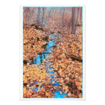 Autumn stream, Home decor, Fall decor Photograph