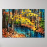 Autumn stream,poster