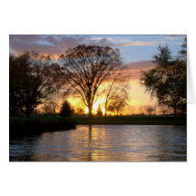Autumn Sunset #1 Greeting Cards