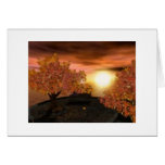 Autumn Sunset Greeting Cards