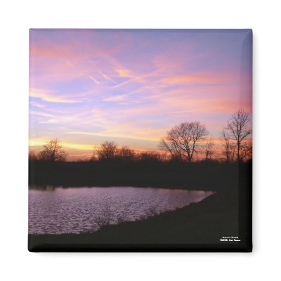 Autumn Sunset Magnet by hopefulone