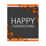 Autumn Swirls Thanksgiving Postcard
