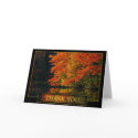 Autumn Thank You Acknowledgement cards