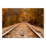 Autumn Tracks notecard