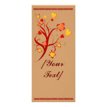 Autumn Tree Design Rack Card