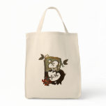Autumn Tree Monogram B Canvas Bag