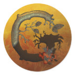 Autumn Tree Monogram G Stickers