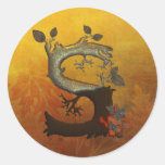 Autumn Tree Monogram S Sticker