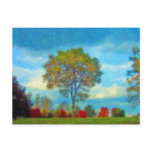 Autumn Tree Painting Postcard