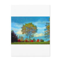Autumn Tree Painting Postcards