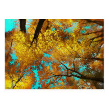 Autumn trees, business cards