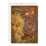 Autumn trees Wedding II Custom Announcement