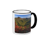 Autumn view of Linville Gorge often called the Ringer Mug