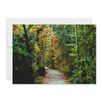 Autumn Walk Custom Invitation