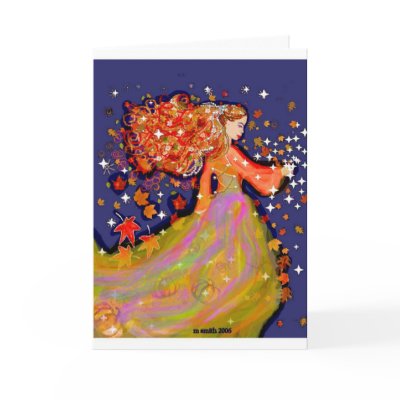 Autumn Walks Greeting Card by moirabridget