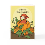 Autumn Welcome Little Pumpkin New Baby Card